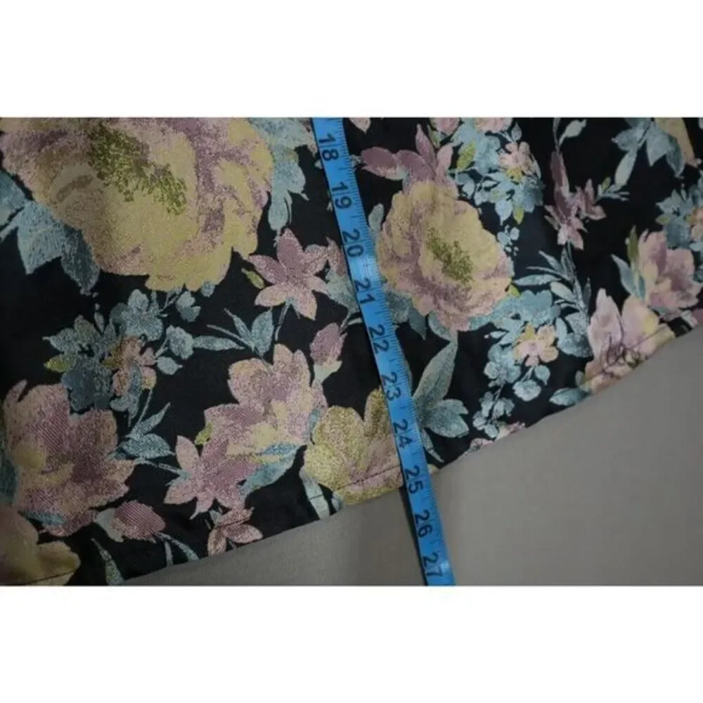 Aqua Girl Black, Pink‎ and Yellow Floral Dress Size XL 14/16